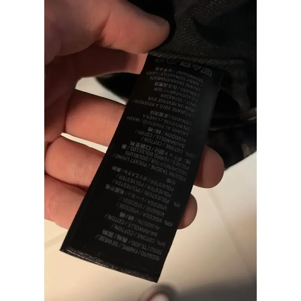 NWOT Balenciaga Black Oversized Denim Jacket IT38/XXS - Picture 7 of 7